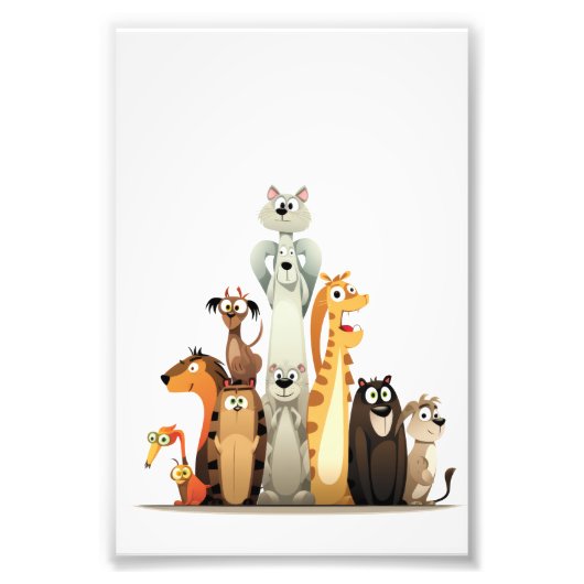de leuke dieren foto afdruk (Voorkant)