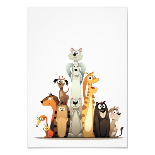 de leuke dieren foto afdruk (Voorkant)