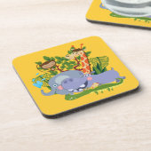 De leuke Dieren van de Safari Bier Onderzetter (Linkerzijde)