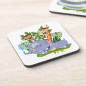 De leuke Dieren van de Safari Bier Onderzetter (Linkerzijde)