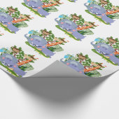 De leuke Dieren van de Safari Cadeaupapier (Hoek)