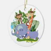 De leuke Dieren van de Safari Keramisch Ornament (Links)