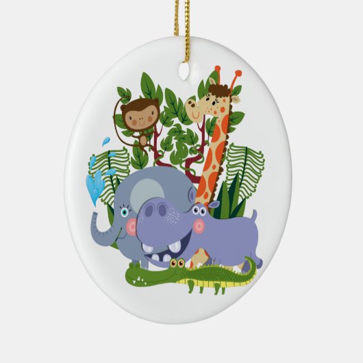 De leuke Dieren van de Safari Keramisch Ornament (Rechts)