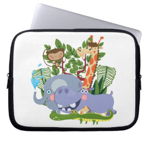 De leuke Dieren van de Safari Laptop Sleeve