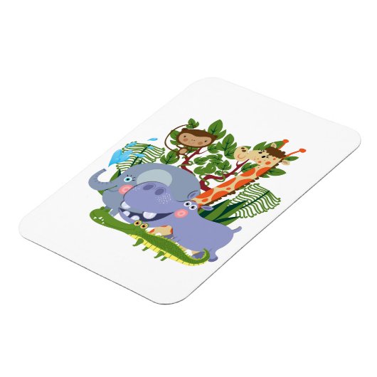 De leuke Dieren van de Safari Magneet (Linkerzijde)