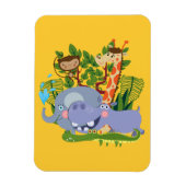 De leuke Dieren van de Safari Magneet (Verticaal)