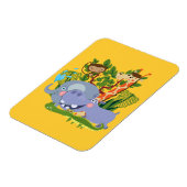 De leuke Dieren van de Safari Magneet (Linkerzijde)