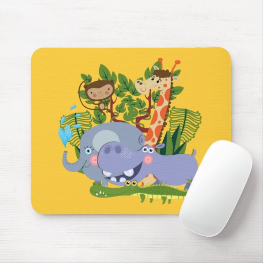 De leuke Dieren van de Safari Muismat (Met muis)