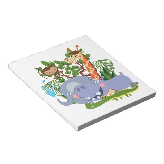 De leuke Dieren van de Safari Notitieblok (Schuin)