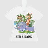 De leuke Dieren van de Safari Ornament (voorkant)