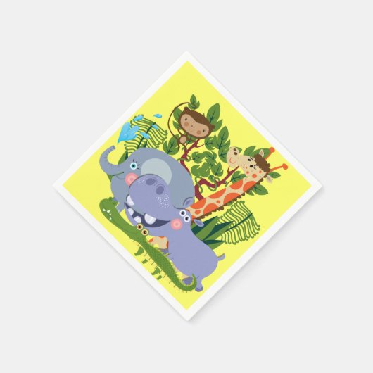 De leuke Dieren van de Safari Servet (Hoek)