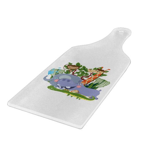 De leuke Dieren van de Safari Snijplank (Hoek)