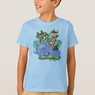 De leuke Dieren van de Safari T-shirt