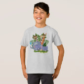 De leuke Dieren van de Safari T-shirt (Voorkant volledig)