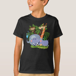 De leuke Dieren van de Safari T-shirt