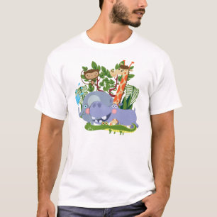 De leuke Dieren van de Safari T-shirt