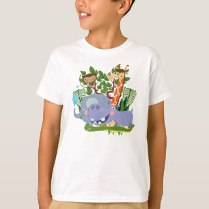 De leuke Dieren van de Safari T-shirt