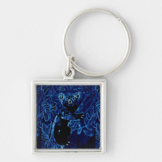 De leuke Dierlijke Koala van de Kunst Sleutelhanger (Voorkant)
