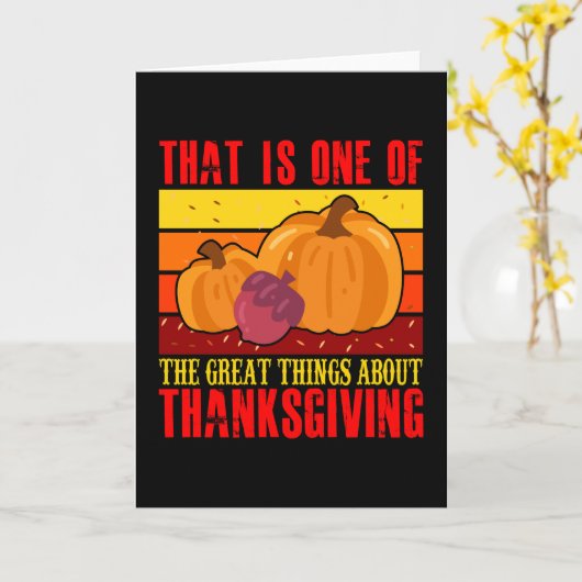 De leuke dingen van Thanksgiving Kaart (Gele Bloem)