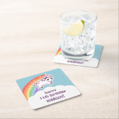 De leuke Eenhoorn van het Baby Kartonnen Onderzetters (Insitu)