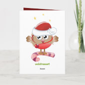 De leuke Engel van Kerstmis met de kaart van de (Achterkant)