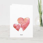 De leuke Fijne Harten van de Liefde van de Kunst - Feestdagen Kaart (Achterkant)