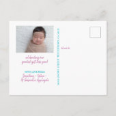 De leuke Foto van de Vakantie van het Baby van Feestdagenkaart (Achterkant)