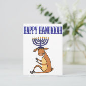 De leuke Gelukkige Cartoon van het Rendier van de Feestdagenkaart (Staand voorkant)