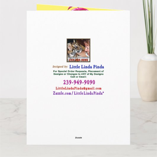 De leuke Gepersonaliseerde GROTE Kaart van de (Achterkant)