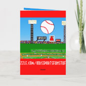 De leuke Gepersonaliseerde Kinder Sporten danken u Bedankkaart (Achterkant)