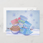 De leuke Giften van Kerstmis Feestdagenkaart (Voorkant / Achterkant)