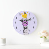 De leuke Grappige Illustratie van de Lama Grote Klok (Huis)