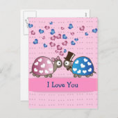 De leuke Grappige Schildpadden van de Feestdagenkaart (Voorkant / Achterkant)