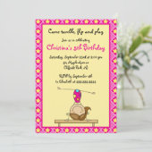 De leuke Gymnastiek- Uitnodigingen van de Partij (Staand voorkant)