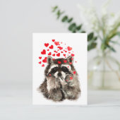 De leuke Harten van de Liefde van de Kussen van de Briefkaart (Staand voorkant)