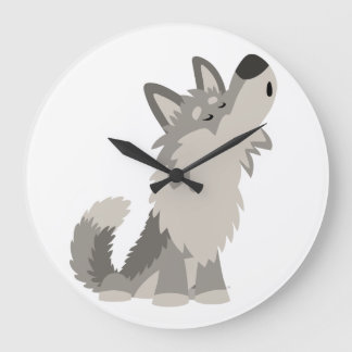 De leuke Huilende Klok van de Muur van de Wolf van