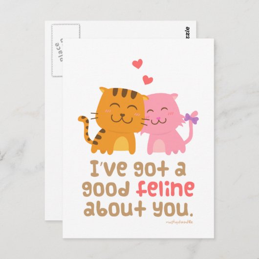 De leuke Humor van de Woordspeling van de Briefkaart (Voorkant / Achterkant)