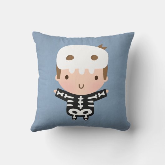 De leuke Jongen Halloween van het Spook en van het Kussen (Achterkant)