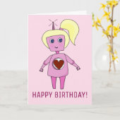 De leuke Kaart Geek van de Verjaardag van het (Gele Bloem)