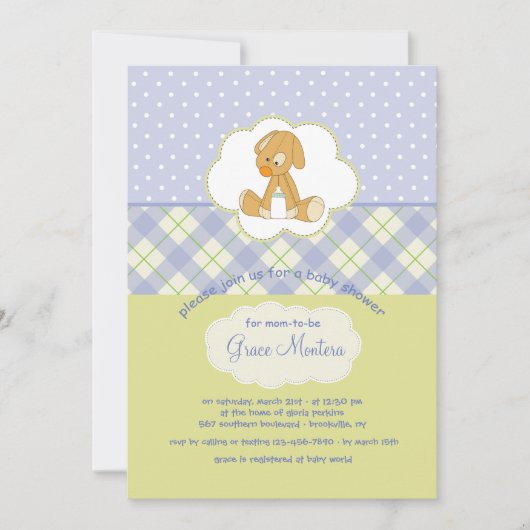 De leuke Kaart van de Douche van het Speelgoed van (Voorkant)