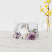 De leuke Kaart van de Nota van het Katje (Gele Bloem)