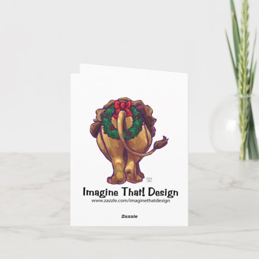 De leuke Kaart van de Vakantie van de Leeuw (Achterkant)