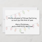 De leuke Kaart van de Vakantie van Kerstmis Meowy (Achterkant)