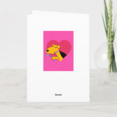 De leuke Kaart van de Valentijnsdag van de Hond (Achterkant)