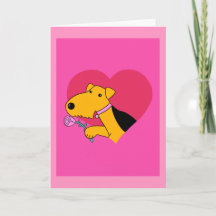 De leuke Kaart van de Valentijnsdag van de Hond