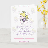 De leuke Kaart van de Verjaardag van Meisjes (Gele Bloem)