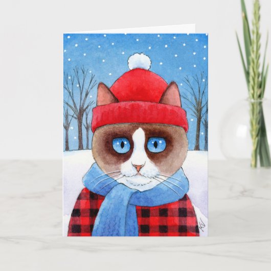 De leuke kaart van de winter van Kerstmis van de (Voorkant)
