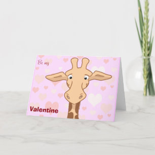 De leuke Kaart van Valentijn van de Giraffe