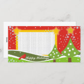 De leuke Kaarten van de Foto van Kerstbomen (Voorkant / Achterkant)