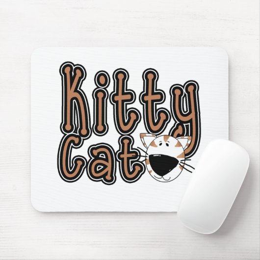 De leuke Kat van het Kat Muismat (Met muis)